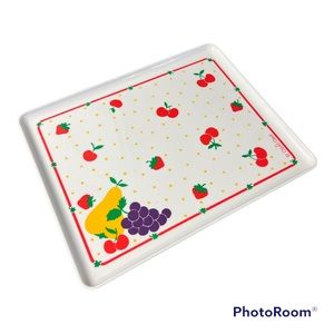 Retro Italian Mebel David Davir fruit print snack tray